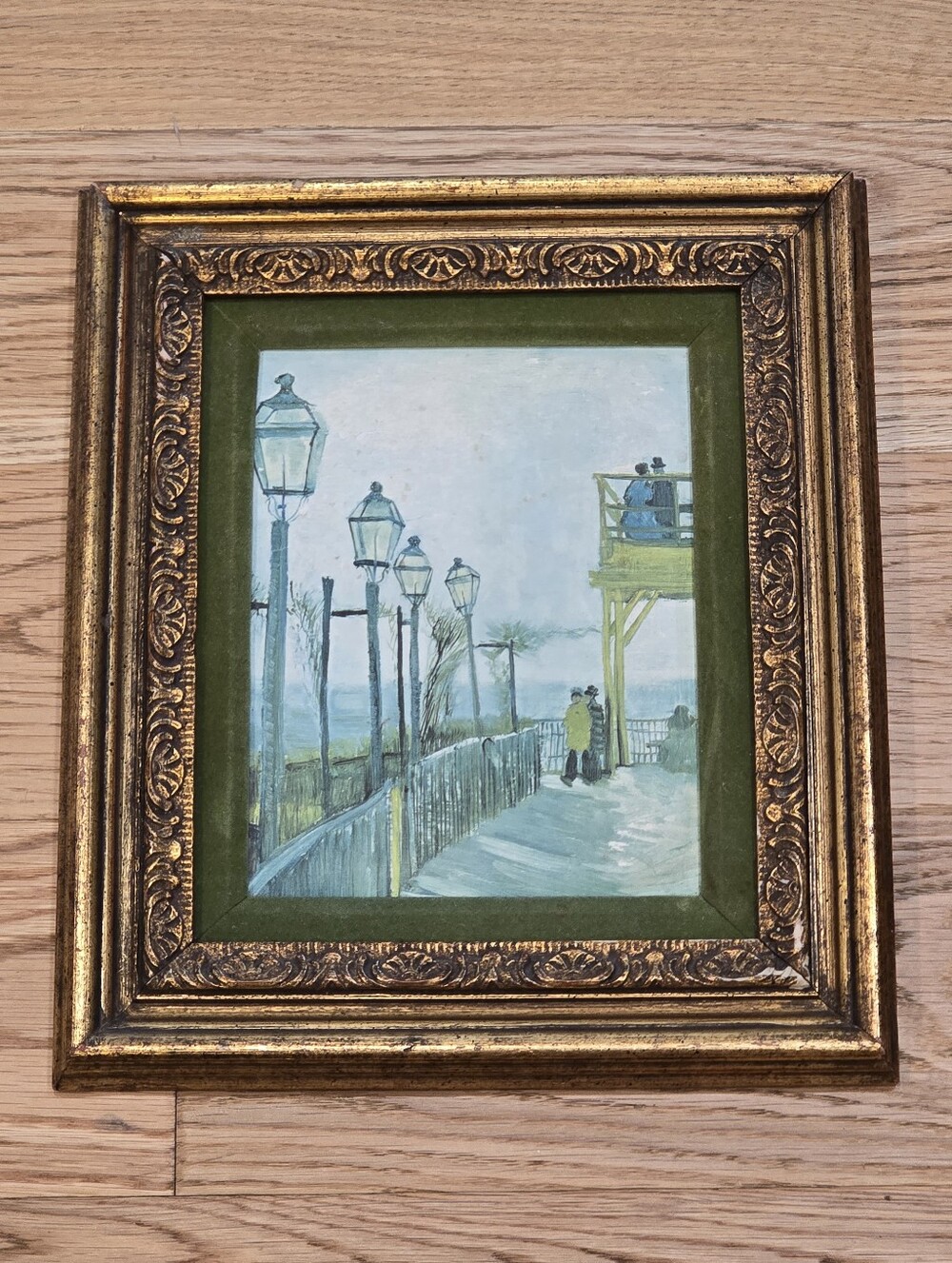 Vintage Framed Art Print By Vincent Van Gogh Obversation Deck Nautical Painting